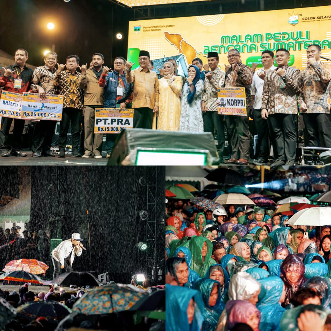 Malam Peduli Bencana Warnai Puncak HUT ke-22 Solok Selatan 